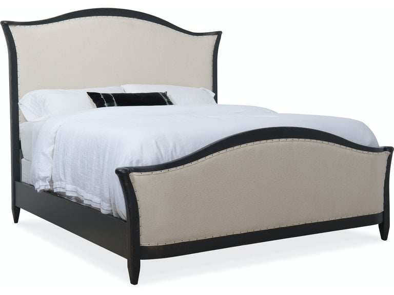 Ciao Bella Queen Upholstered Bed Black