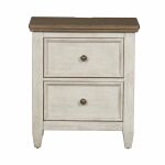 Heartland 2 Drawer Night Stand w/ Charging Station