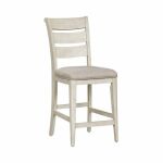 Farmhouse Reimagined Ladder Back Uph Counter Chair