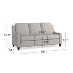 Benchmade Reclining Motion Fabric Sofa - Image 4