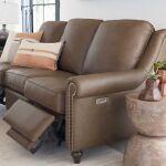 Benchmade Reclining Motion Leather Sofa - Image 3