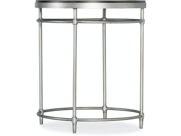 St. Armand Round End Table Black