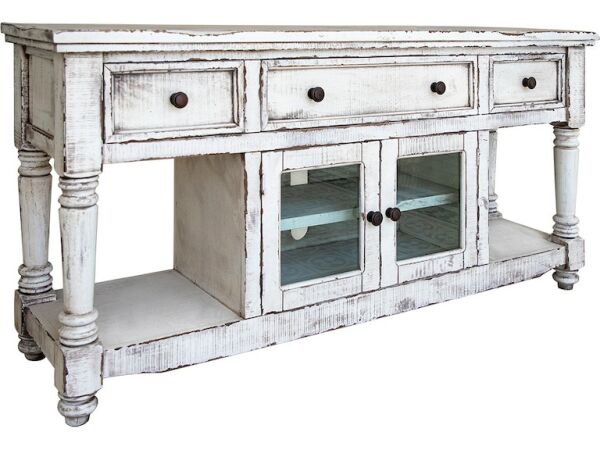 Aruba 70" Tv Stand With 4 Drawers And 2 Doors White - Image 4