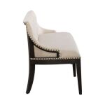 Americana Farmhouse Uph Shelter Dining Bench- Black - Image 3