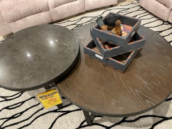 Flexsteel Carmen Large Round Bunching Coffee Table - Image 8