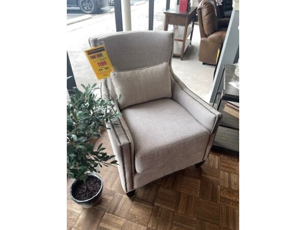 Universal Barrister Chair in Belgian Linen