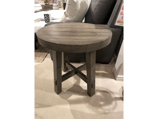 Liberty Modern Farmhouse Round End Table