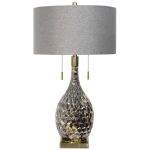 Stylecraft Lydney Branded Metal & Glass Table lamp