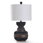 Stylecraft Malta Black Table Lamp