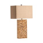 Crestview Collection Stacked Wood Table Lamp - Image 2