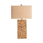 Crestview Collection Stacked Wood Table Lamp