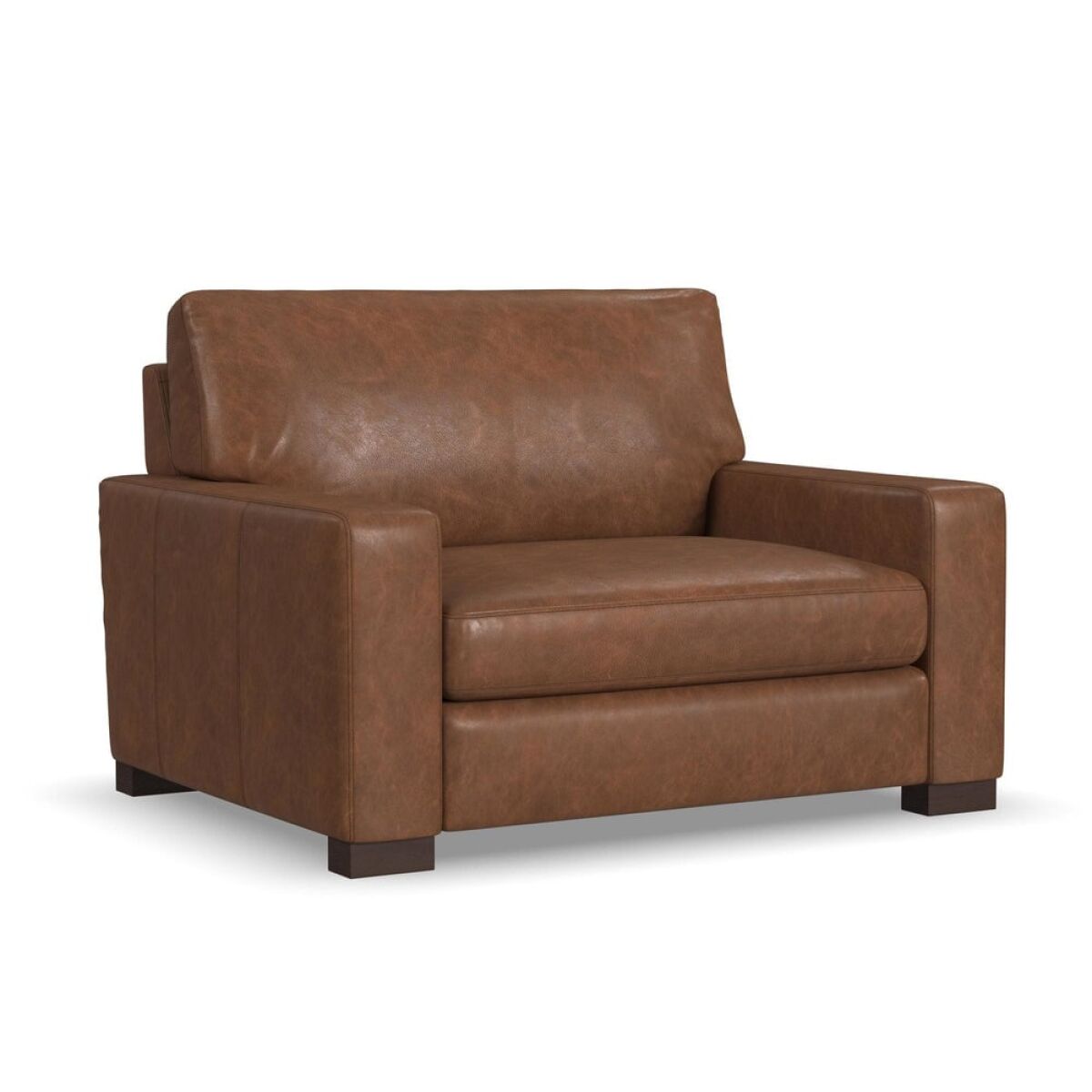 Endurance Chestnut Leather Chair Endurance Chestnut Leather Chair - Image 1