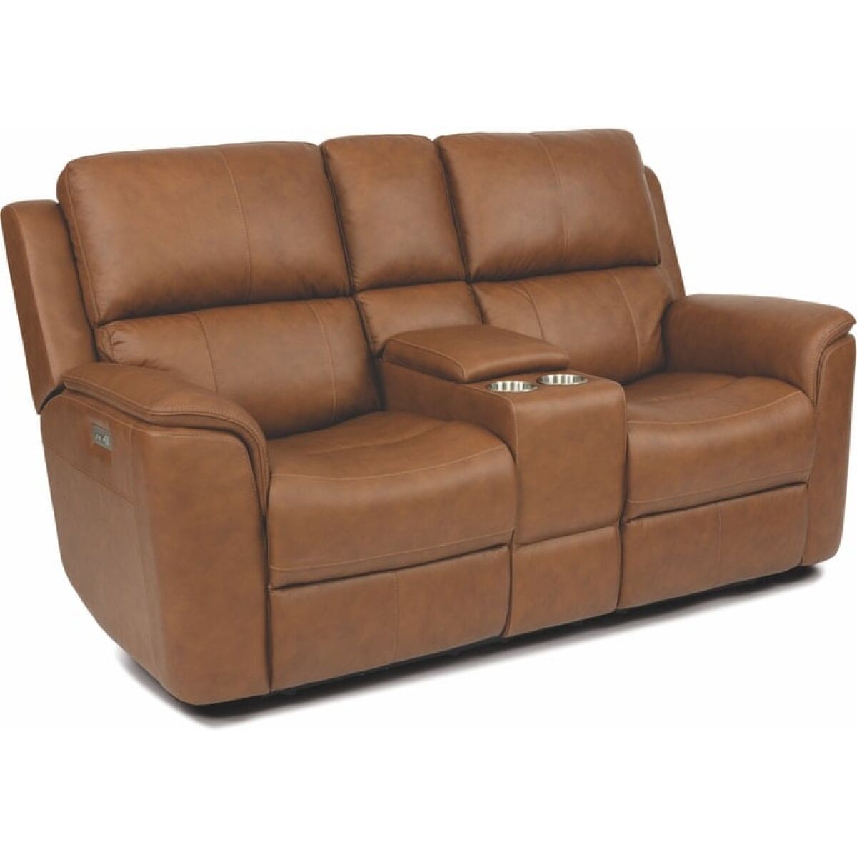 Lawrence Power Reclining Loveseat with Console and Power Headrests and Lumbar Lawrence P3 Console Loveseat - Image 1
