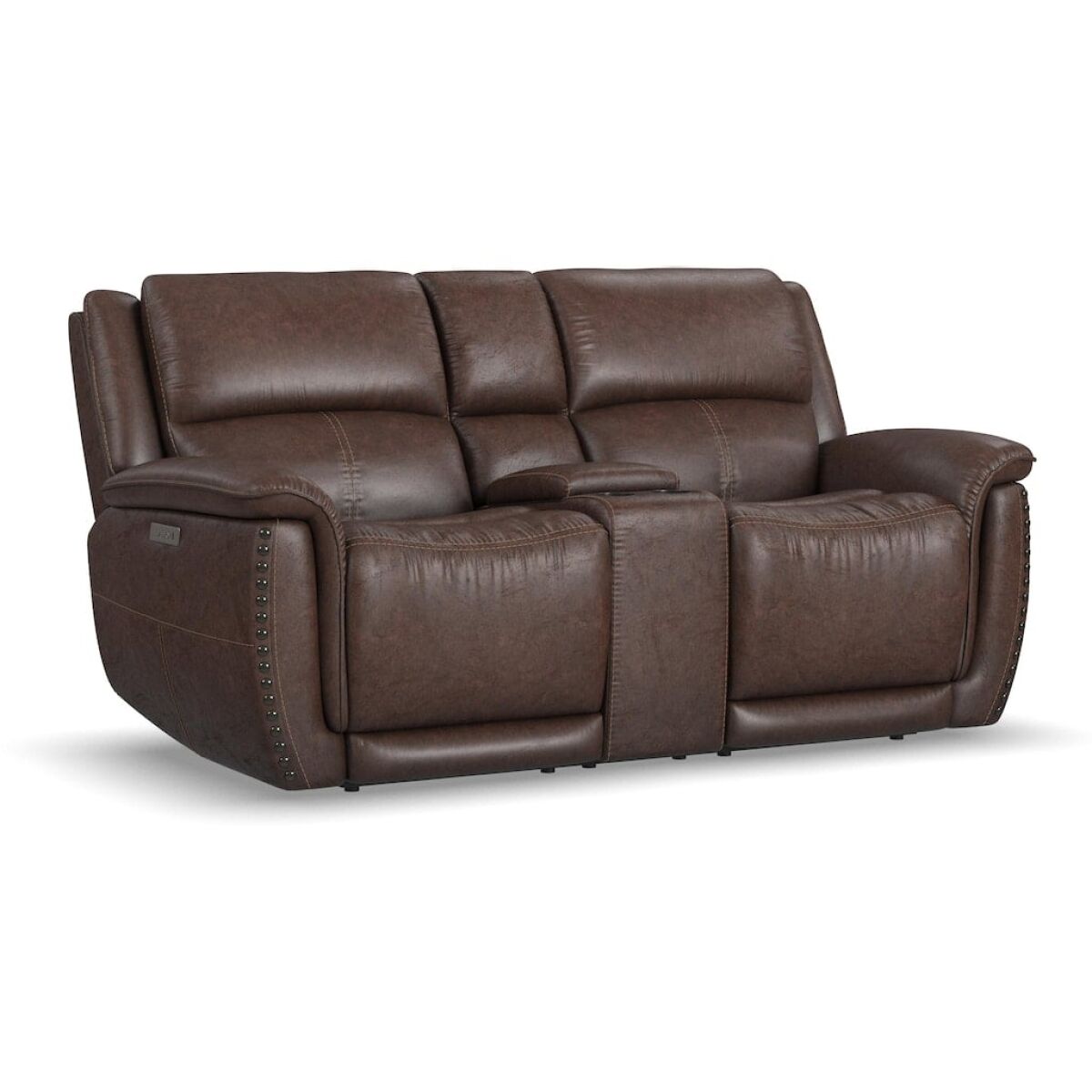 Beau Power Reclining Loveseat with Console and Power Headrests Beau Power Reclining Loveseat with Console and Power Headrests - Image 1