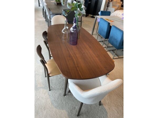 Amisco Richview Dining Table, Four Dining Chairs, and Bench