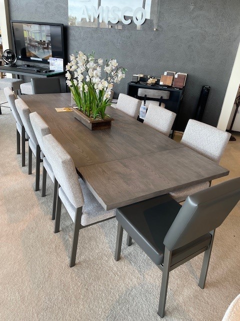 Amisco Parade Dining Table & Ten Mathilde Dining Chairs
