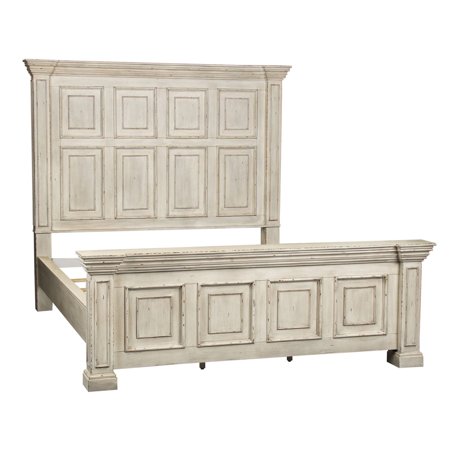 Big Valley White Panel Bed