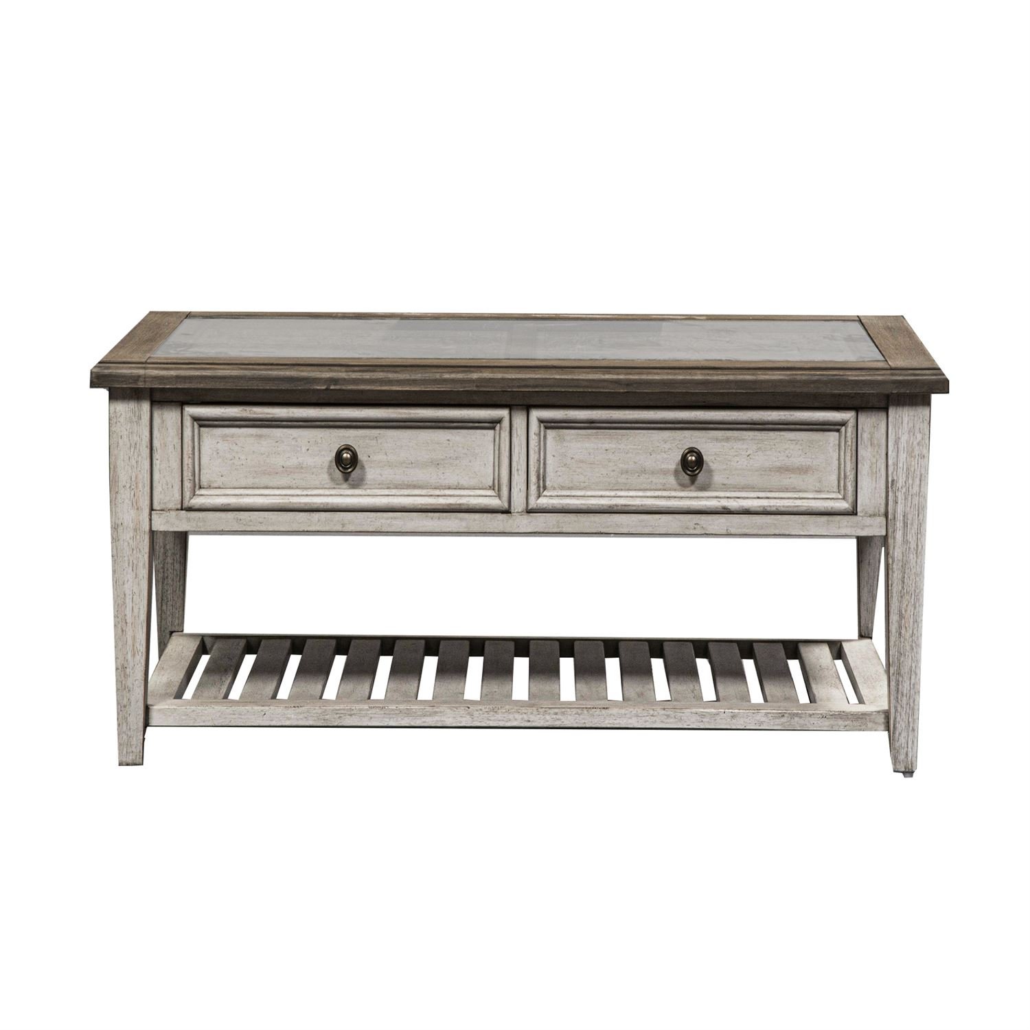 Heartland Rectangle Ceiling Tile Cocktail Table