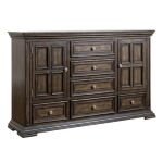 Big Valley 2 Drawer 6 Door Dresser