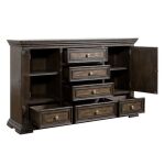 Big Valley 2 Drawer 6 Door Dresser - Image 4