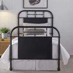 Vintage Series Black Metal Bed - Image 2