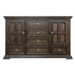 Big Valley 2 Drawer 6 Door Dresser - Image 2