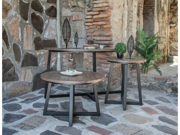 Choiba Brown Sofa Table - Image 2