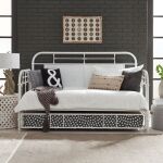 Vintage Series Twin Metal Trundle - Antique White
