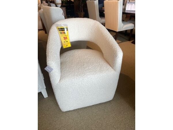 Bassett Aries Castered Dining Chair in Shearling