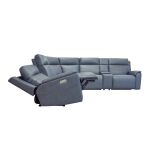 Flexsteel Admiral Fabric Power Reclining Sectional with Power Headrest, Lumbar, Heat, & Massage - Image 7