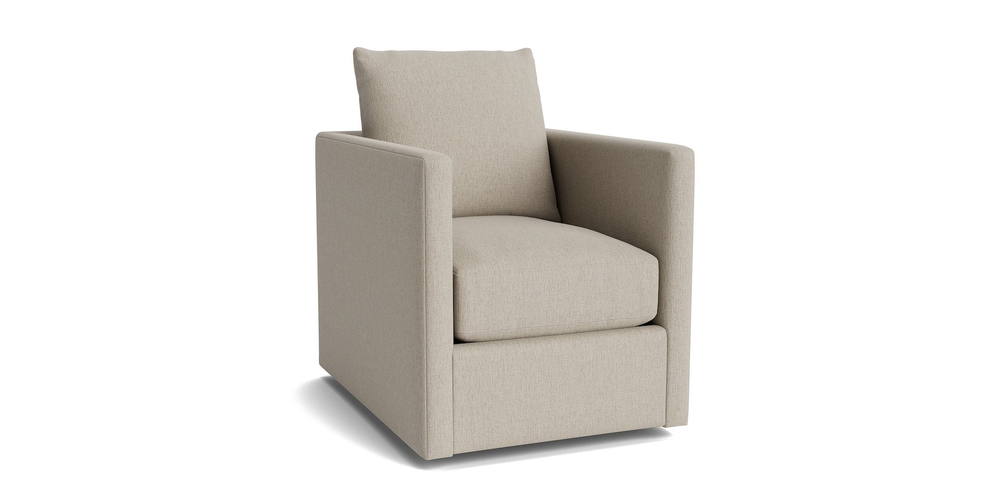 Beckham Thin Track Arm Swivel Chair