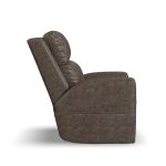 Flexsteel Score Fabric & Leather Power Lift Recliner - Image 2