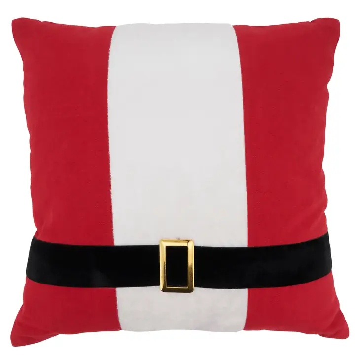 Santa Belt Throw Pillow