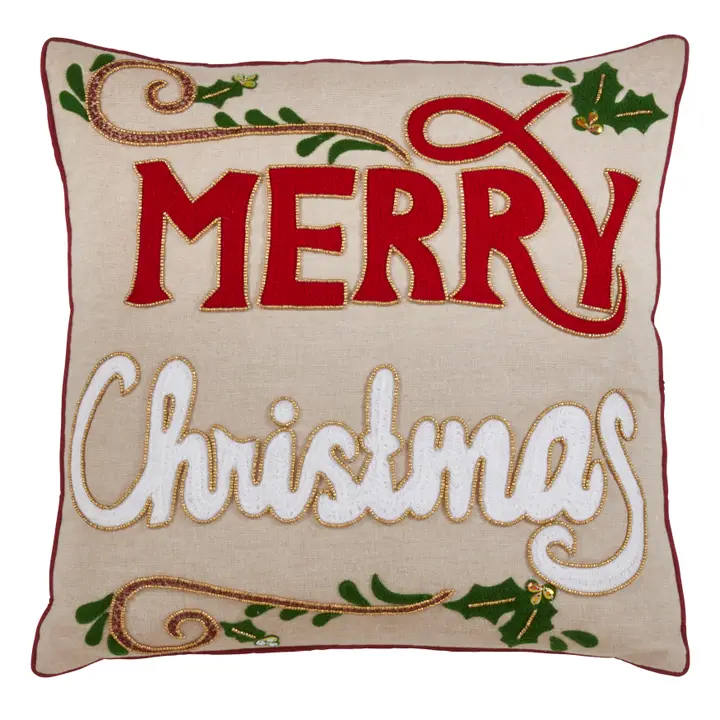 Merry Christmas Throw Pillow