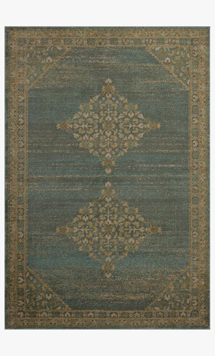 Magnolia Home by Joanna Gaines × Loloi Mona Aqua/Wheat