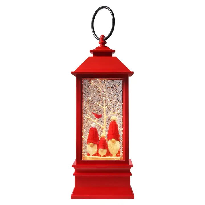 Red Lantern with Gnomes