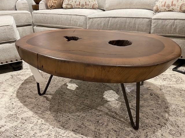 INFD Vivo Authentic Live Edge Cocktail Table
